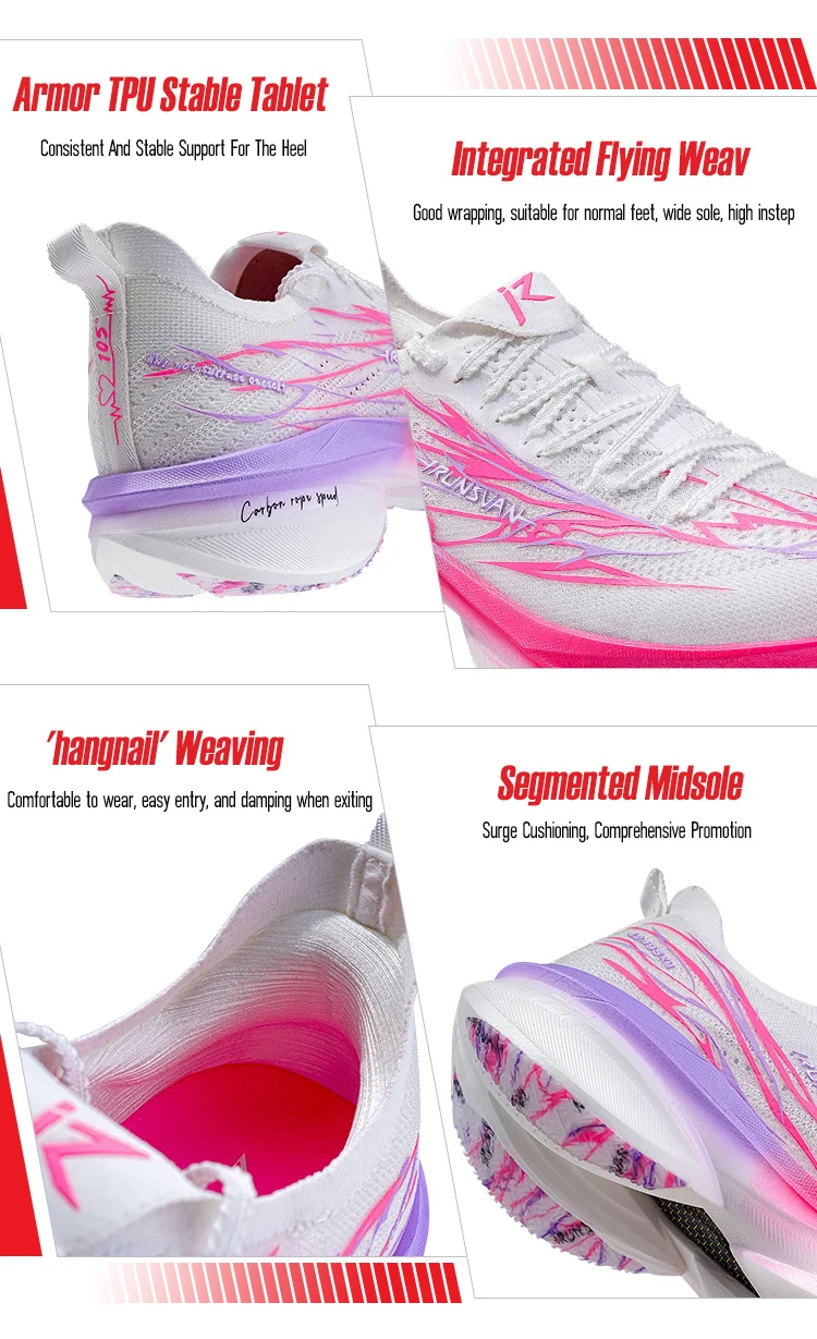 Vollflächen-Carbonplatte Laufschuhe Unisex 2025 - IRUNSVAN Läufer Geschwindigkeitstrainings-PE-Testschuhe 136 – Detail 26