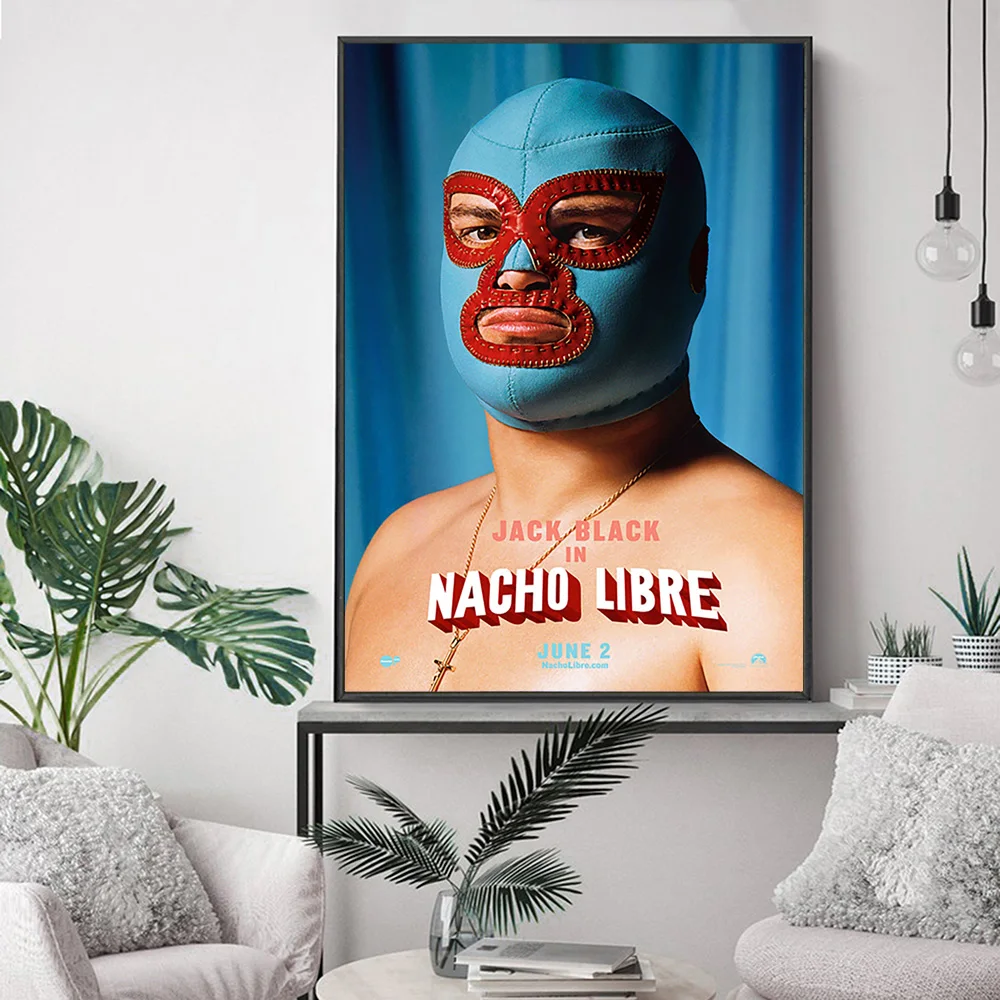 Nacho Libre Sport Comedy Drama Film Poster Video Room Cinema Wall Picture Movie Art Print Canvas Painting Modern Bedroom Decor