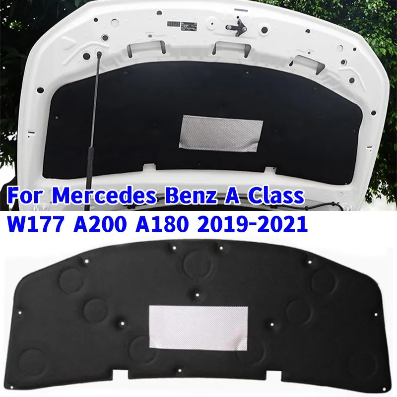 1Pcs Car Engine Hood Noise Insulation Mat Heat Insulation Pad for Mercedes Benz A Class W177 A200 A180 2019-2021