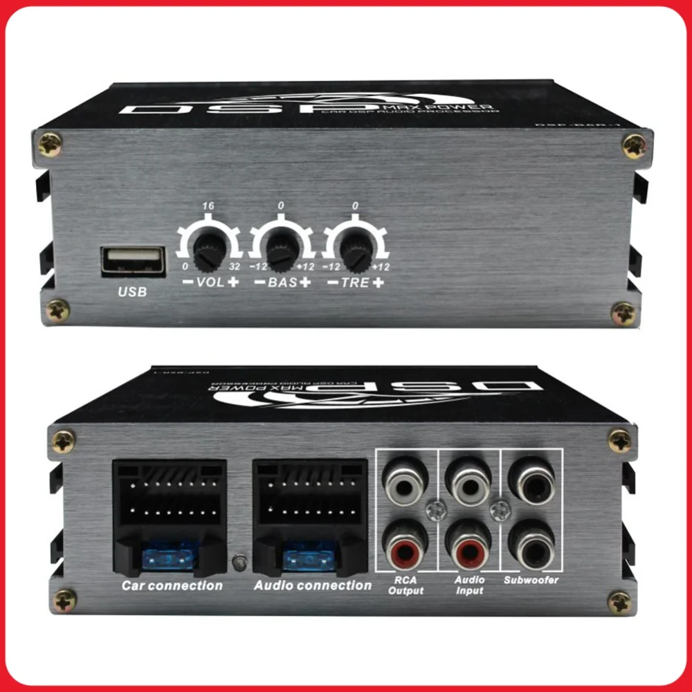 4x50W Car DSP Digital Audio Processor Support APP Control Car DSP Amplifier Audio Digital Sound Processor for Car