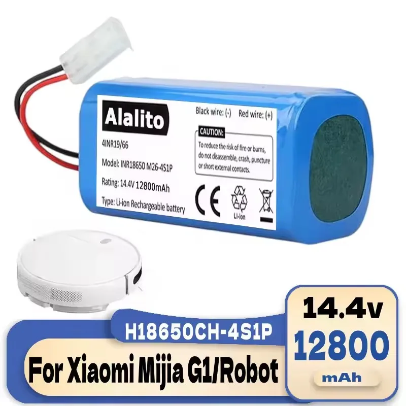 Original 6800mAh Lithium Ion Battery,Suitable for Xiaomi Robot Vacuum Mop Essential G1 (SKV4136GL) (MJSTG1) Robot Vacuum Cleaner