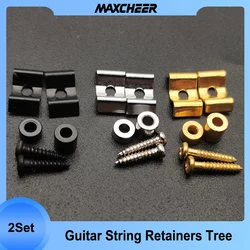 Árbol de retenedores de cuerdas de Guitarra eléctrica, accesorios de Guitarra eléctrica de Oro Negro cromado, ST TL, 2 juegos