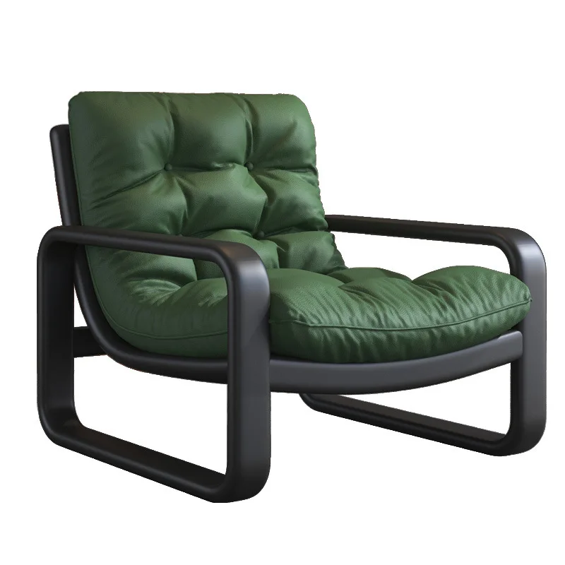 

Simple modern wrought iron sofa chair leisure recliner rental room small apartment living room bedroom