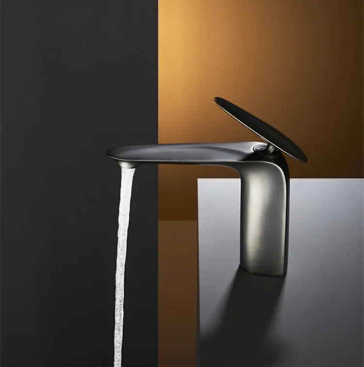 Basin Faucets Gun Gray/Gold/Black Bathroom Wash Basin Sink Taps Cold & Hot Mixing Washbasin Faucets Accessories for Bath