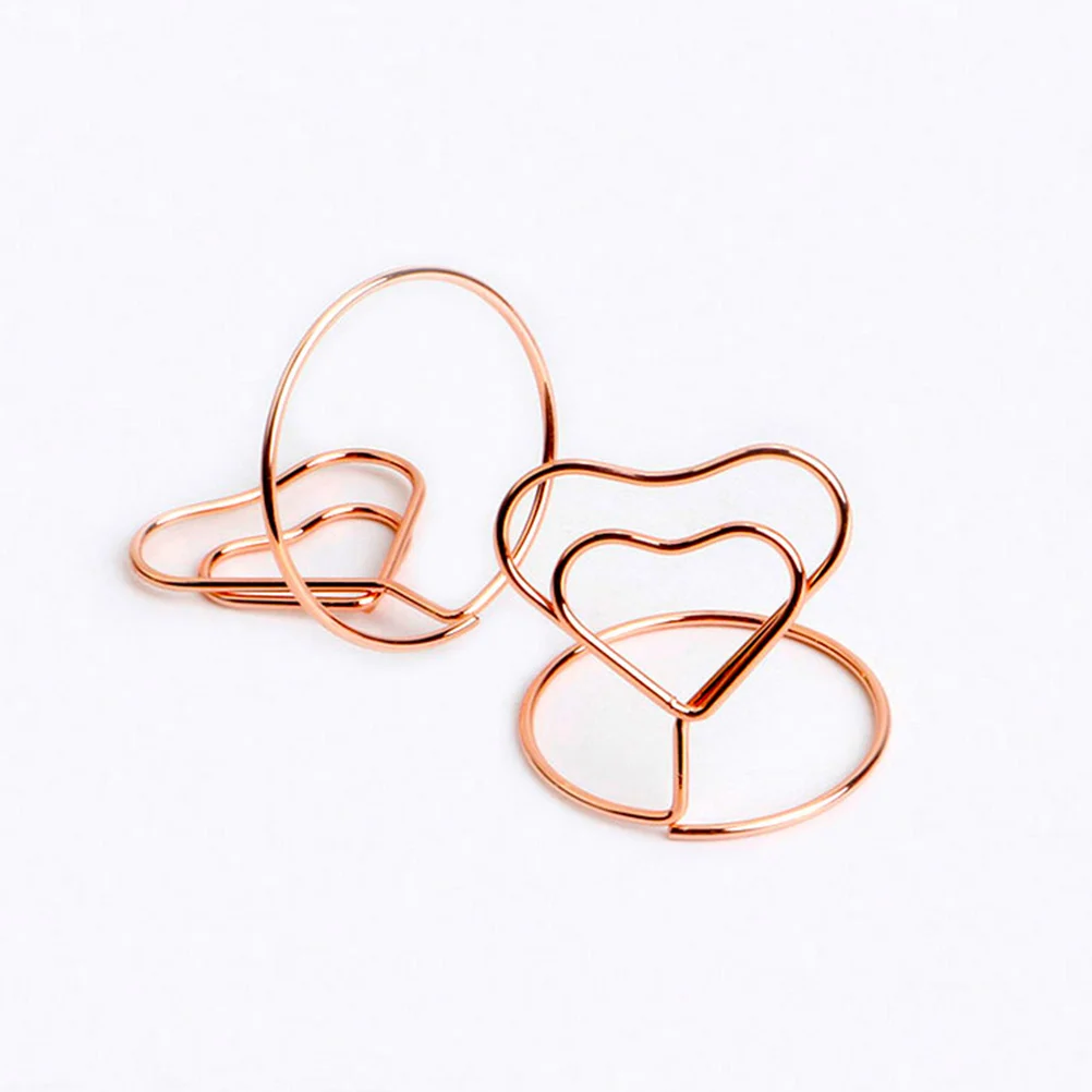 10 Pcs Menu Memo Clips Photo Holder Decor Wedding Supplies Decorate Table Number Holders Wire Paper