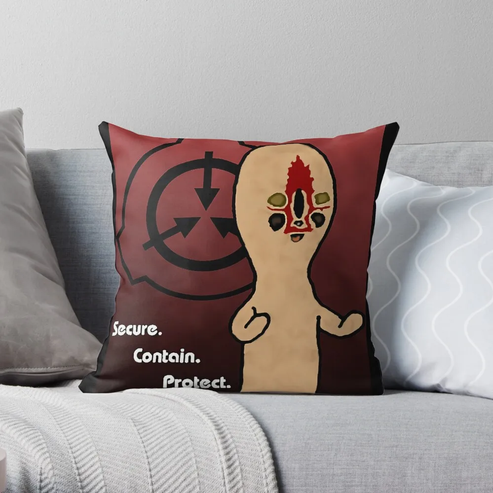 

SCP Foundation - SCP-173 and Logo Throw Pillow Pillow Case Christmas Sofa Decorative Covers Pillowcase Decorative Cushions