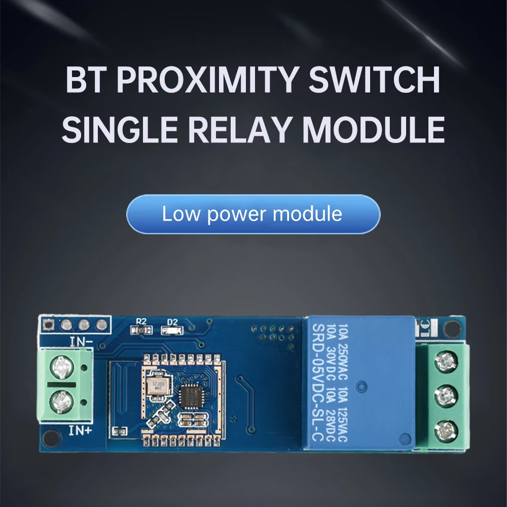 DC5-30V Single Channel Relay Module Bluetooth-compatible Proximity Switch Module Support APP/Mini Program/Serial Port