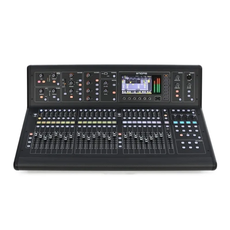 Console digitale live Midas M32 Mixer audio con 32 ingressi e 16 uscite Altoparlanti line array alimentati per uso esterno e interno