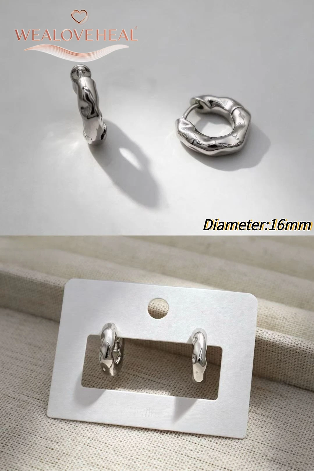 ohrringe damen, ohrringe, Rhodium-Plattierte Messing Kleine Creolen für Damen 2026 Trendige Gedrehte Runde Huggie Stern-Ohrringe Party Mode Ohrschmuck Geschenk – Detail 27