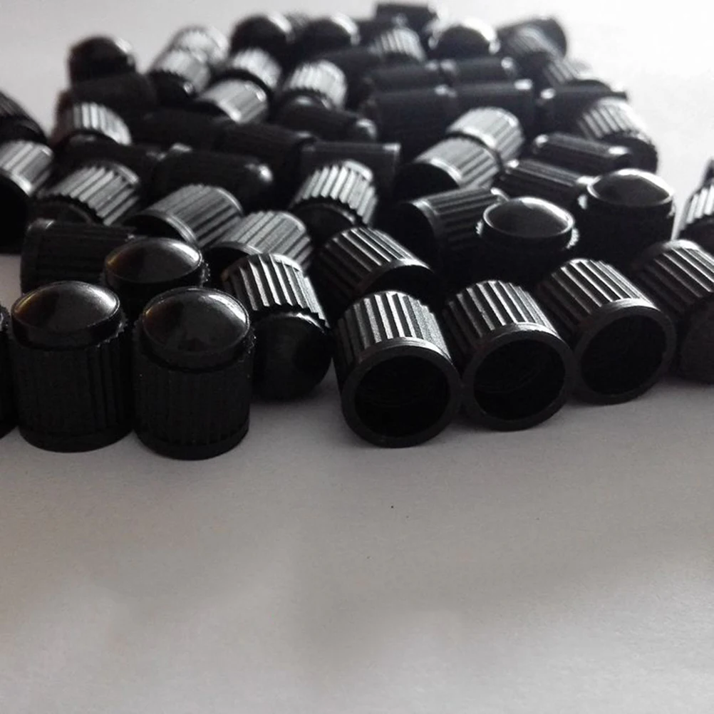 

20pcs Tire Stem Cap Black For Car Suv Truck Motorcycle Bike Dustproof Waterproof Valve Core Protection Caps Replacement Easy