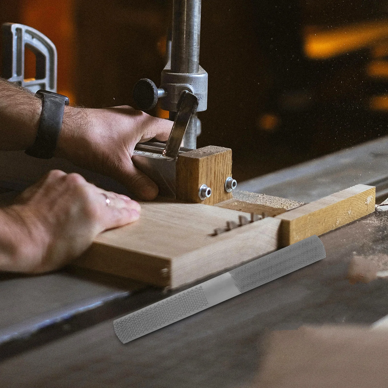 

Wood Rasp Multi-Functional File Tool with Sturdy Steel Construction for Efficient Trimming Polishing on Wood and Metal