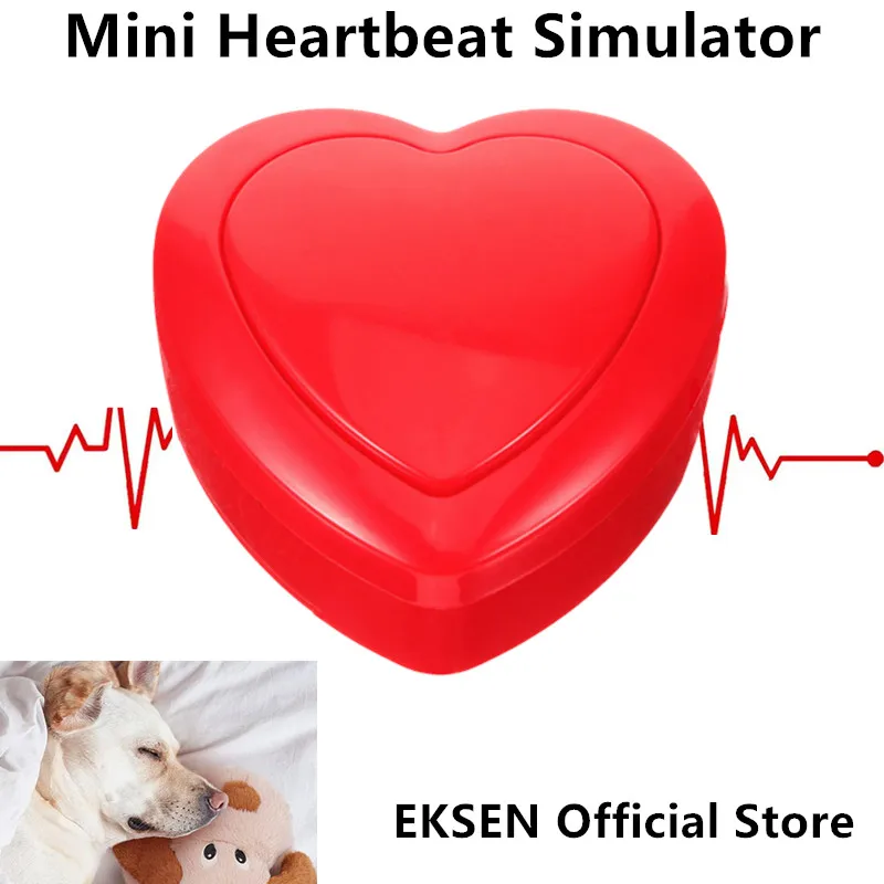 Heartbeat Simulator Pet Heartbeat Box For Puppy Behavioral Training Toy Pet Snuggle Anxiety Relief Sleep Aid Toys Accessories