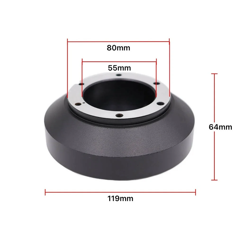 Steering Wheel Hub Adapter 141H Aluminum Construction for Nissan 350Z 370Z 35G/37G Maintaining Full Control Features