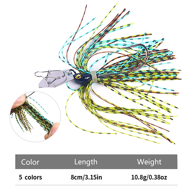 Spinner Bait Weedless Fishing Lure Fishing Equipment For Bass Pike Walleye Fish Tool