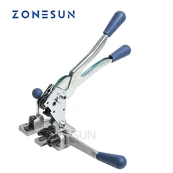 ZONESUN Manual Multifunction PP Strapping Machine Handy Plastic 13mm PET PP Belt Carton Box Sealer Packing Tool