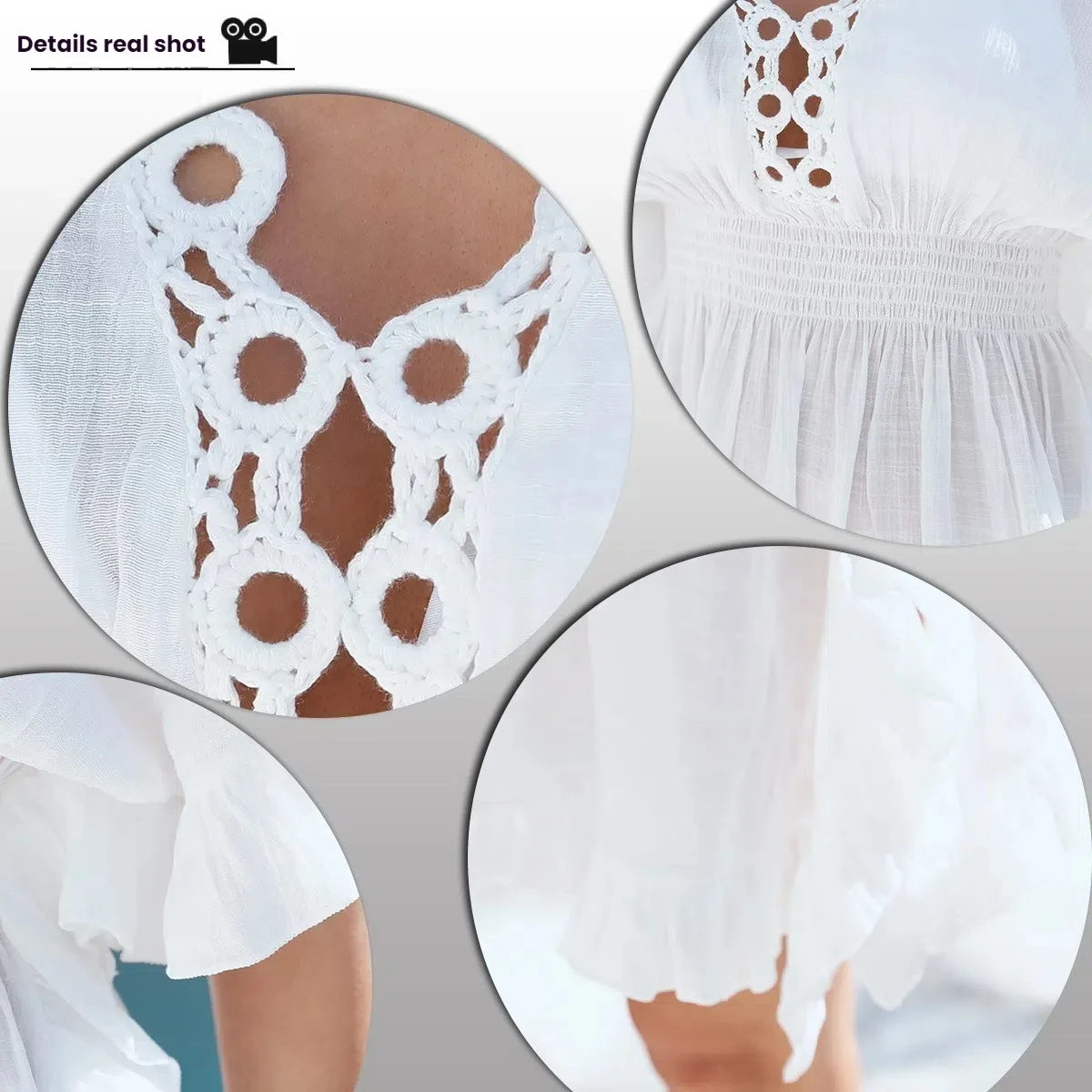 2025 Copricostume da bagno con frange patchwork all'uncinetto da donna nuovo 2025 Copricostume da spiaggia allentato scavato