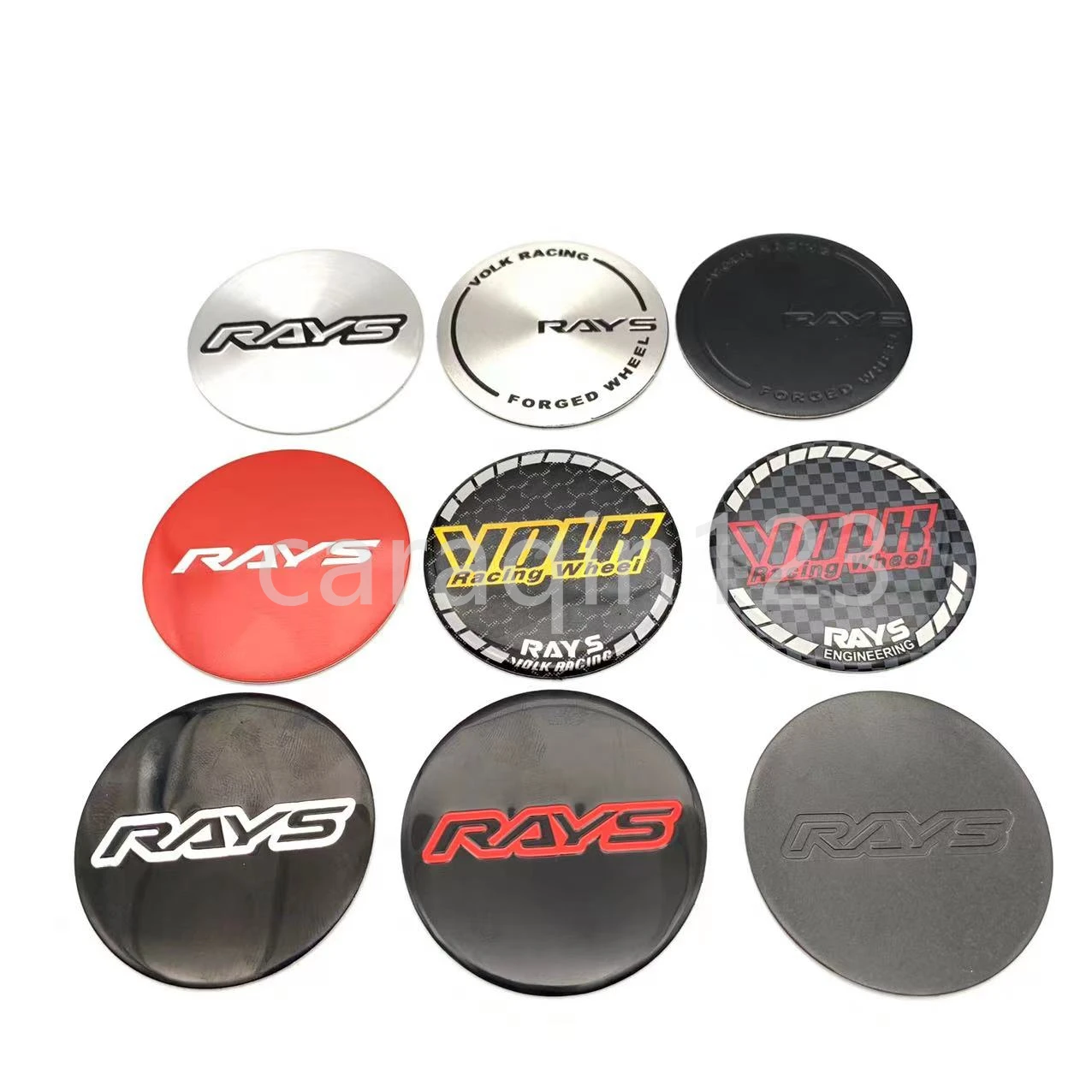 4PCS 45mm 50mm 56mm 65mm OZ Racing RAYS Car Wheel Center Hub Cap Sticker