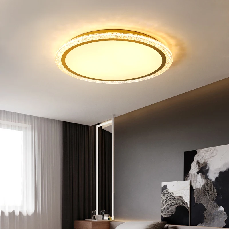 

Warm Romantic Ceiling Light Bedroom Light Luxurious Living Room Light Simple Modern Circular LED Room Indoor Luxury Lighting