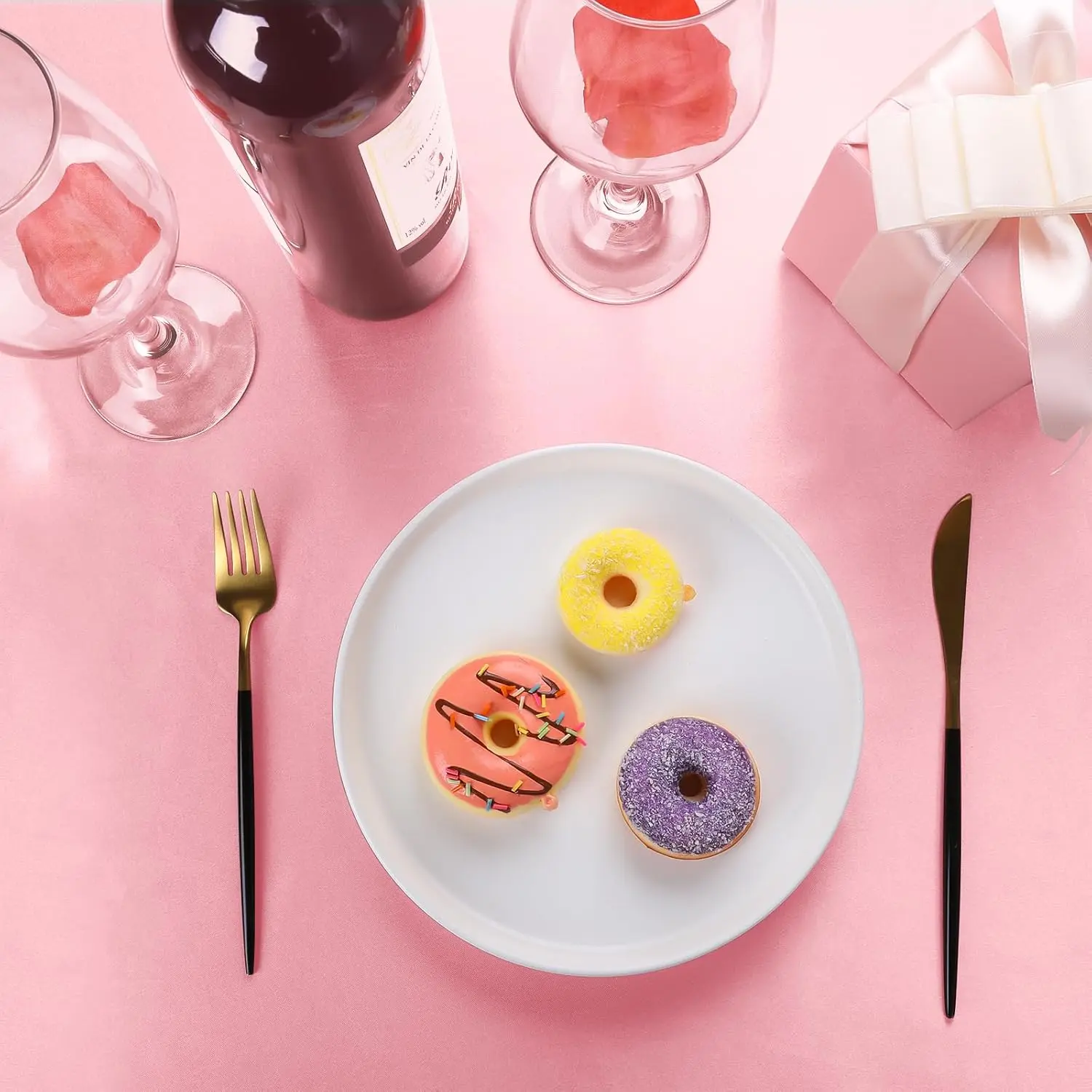 Tovaglia rettangolare in raso rosa, tovaglia per matrimoni, per Natale, Capodanno, eventi di compleanno, decorazioni per banchetti, sala da pranzo in casa