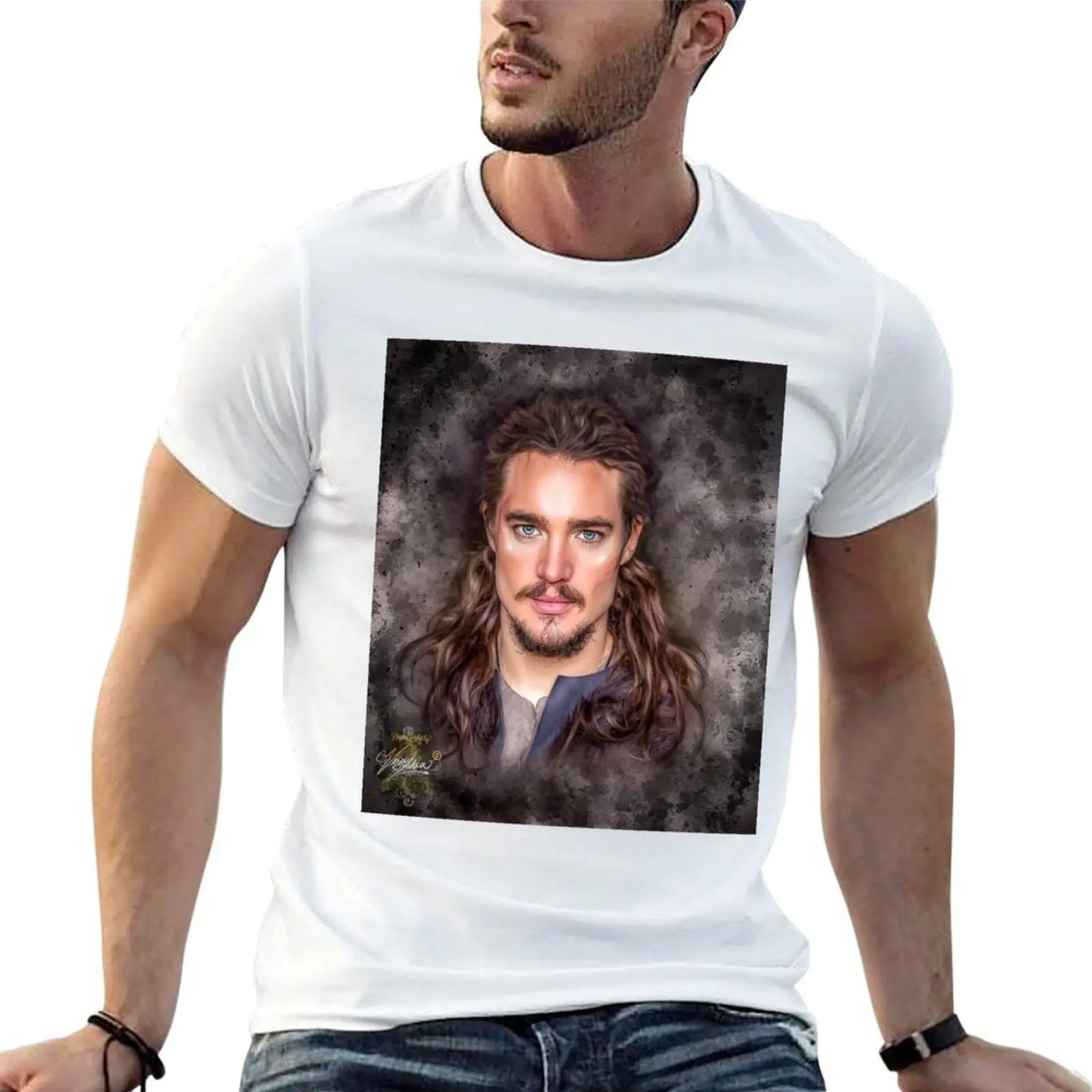 Uhtred of Bebbanburg- The Last Kingdom T-Shirt Basic Plain Tee for Spring and Summer
