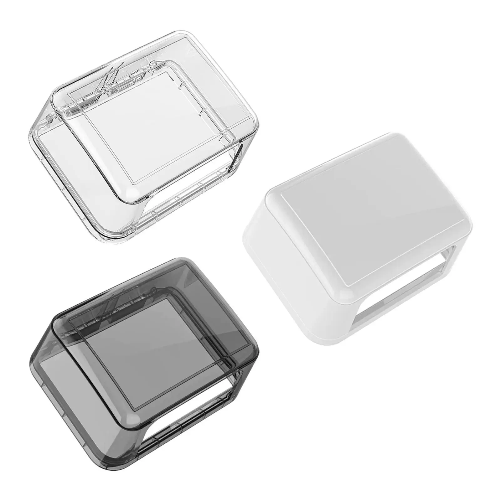 Transparent Waterproof Outlet Cover Dustproof Wall Mount Box for Outside Socket Universal Bathroom Use