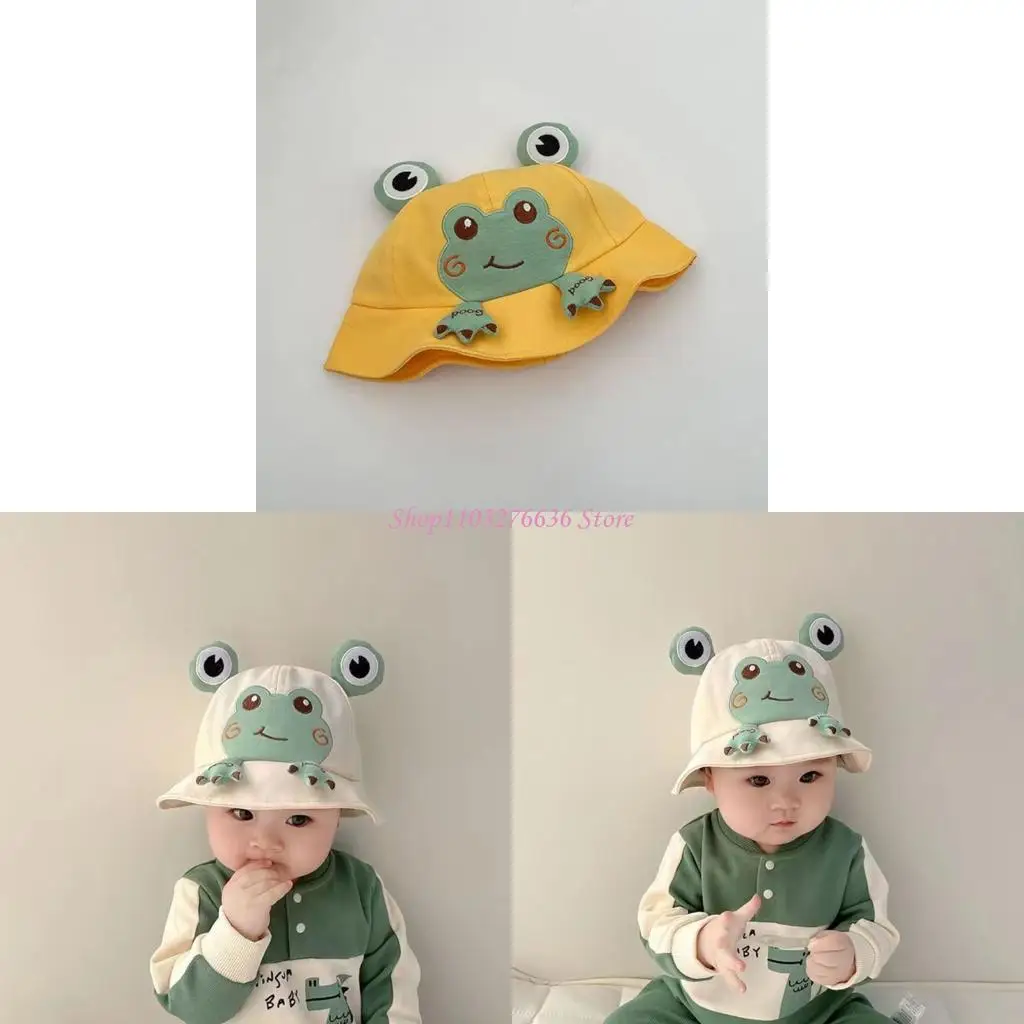 

R6FD Cartoon Baby Fisherman Hat Spring and Fall Infants Travel Sunshade Hat Headgear