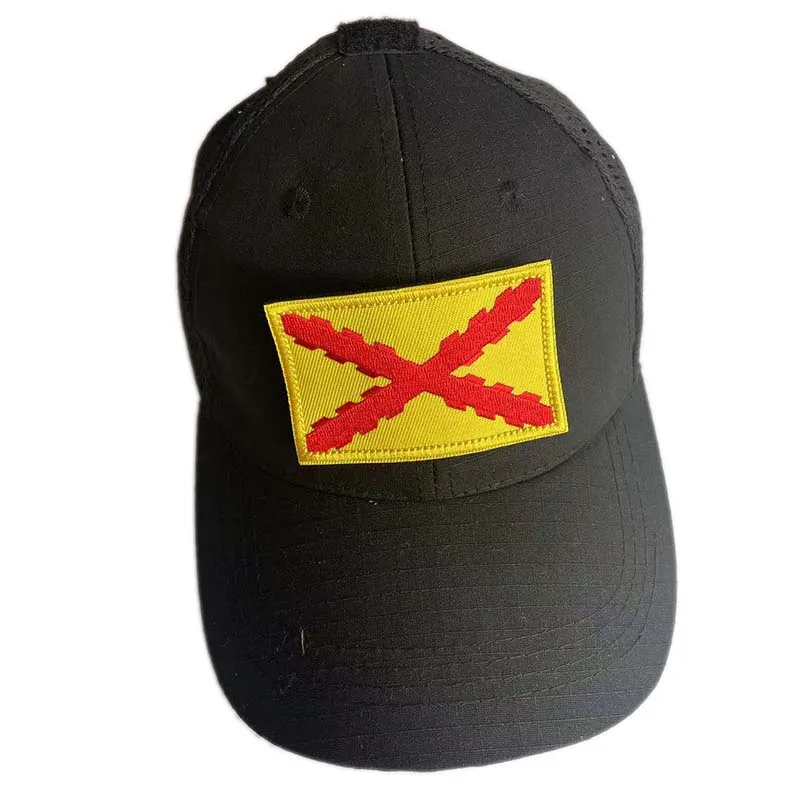 2 Stück/Spanien-Flaggen-Moralabzeichen, gestickte Applikationen, IR-reflektierendes Emblem, militärischer taktischer Aufkleber für Rucksack und Helm – Detail 1