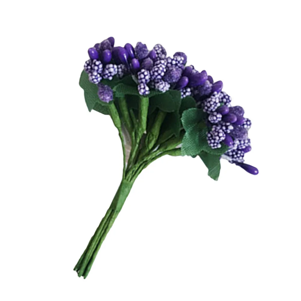 12 قطعة من التوت الاصطناعي الصغير بألوان زاهية وزاهية نابضة بالحياة وفاكهة زخرفية وهمية لحفلات الزفاف والمكتب المنزلي والمقهى #3