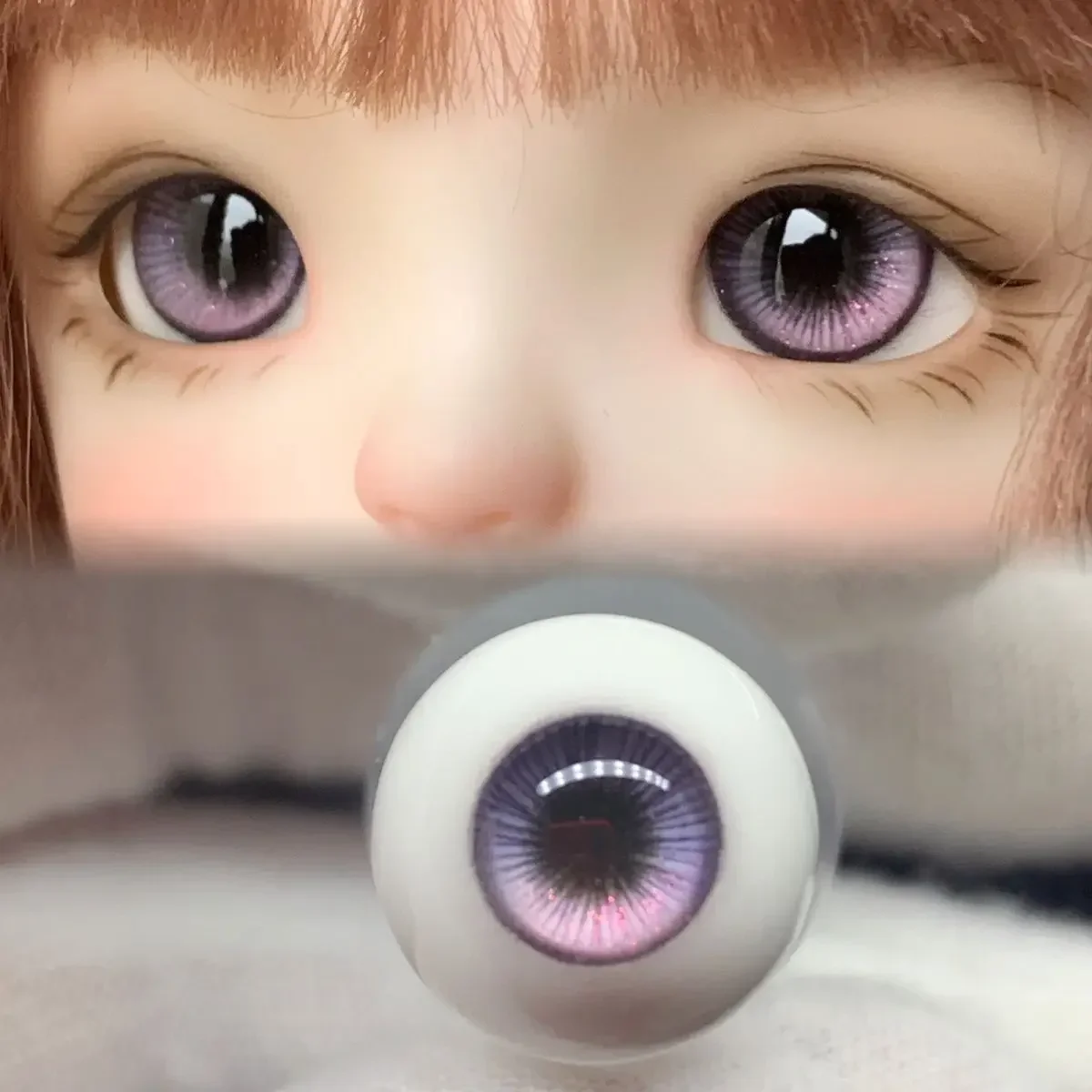 12/14/16mm Doll Eyes for Bjd Doll Plaster Eyeball Human Realistic Stereoscopic Diy Girl Toys Dress Up Doll Accessories