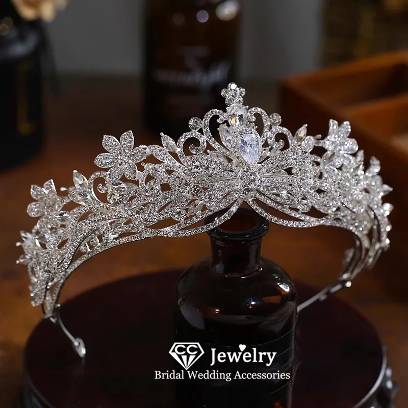 

CC Hair Crowns Women Accessories Wedding Jewelry Bridal Headdress Engagement Diadems Separable Coronets Luxury Jewelry AN507