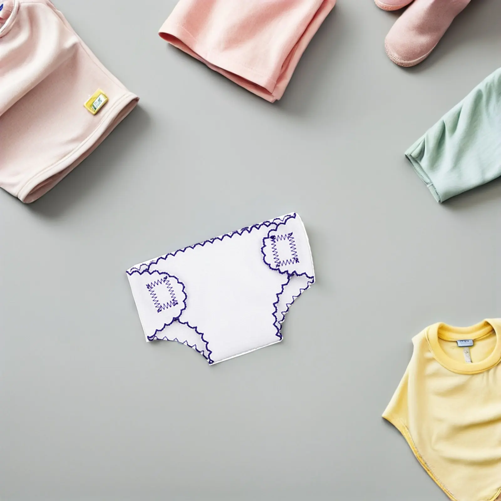 

4 шт. мини-подгузников для кукол, многоразовое тканевое белье, подходит для кукол 18 дюймов, аксессуары для ролевых игр, мини-одежда