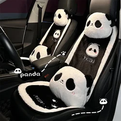 New Cute Cartoon Car Seat Cushion Plush Breathable Winter Warm Car Seat Cover Protector Pad Mat Dust Proof Interior Accessories