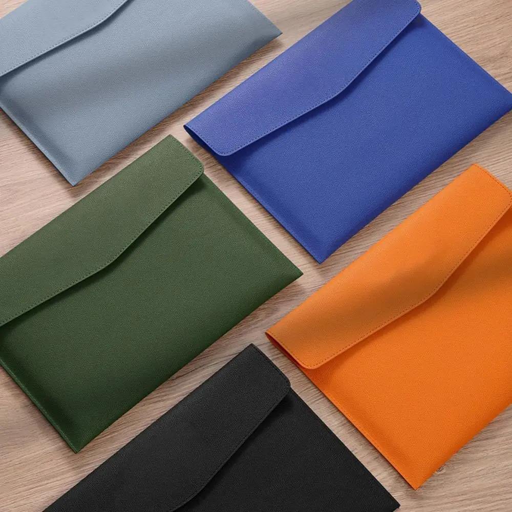 Data Contract Bill Storage Leather Leather File Folder Large Capacity A4 Document Bag Document Organiser School Office