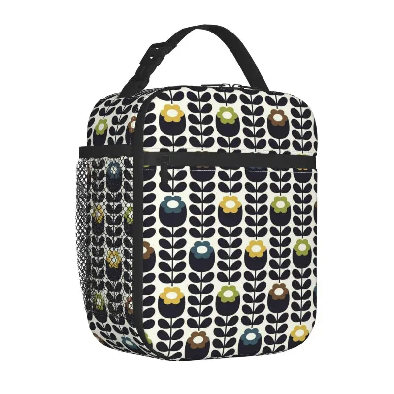 Orla Kiely Abstract Multi Stem Insulated Lunch Bag Reusable Waterproof Thermal Oxford Bento Tote Bags for Women Work Picnic