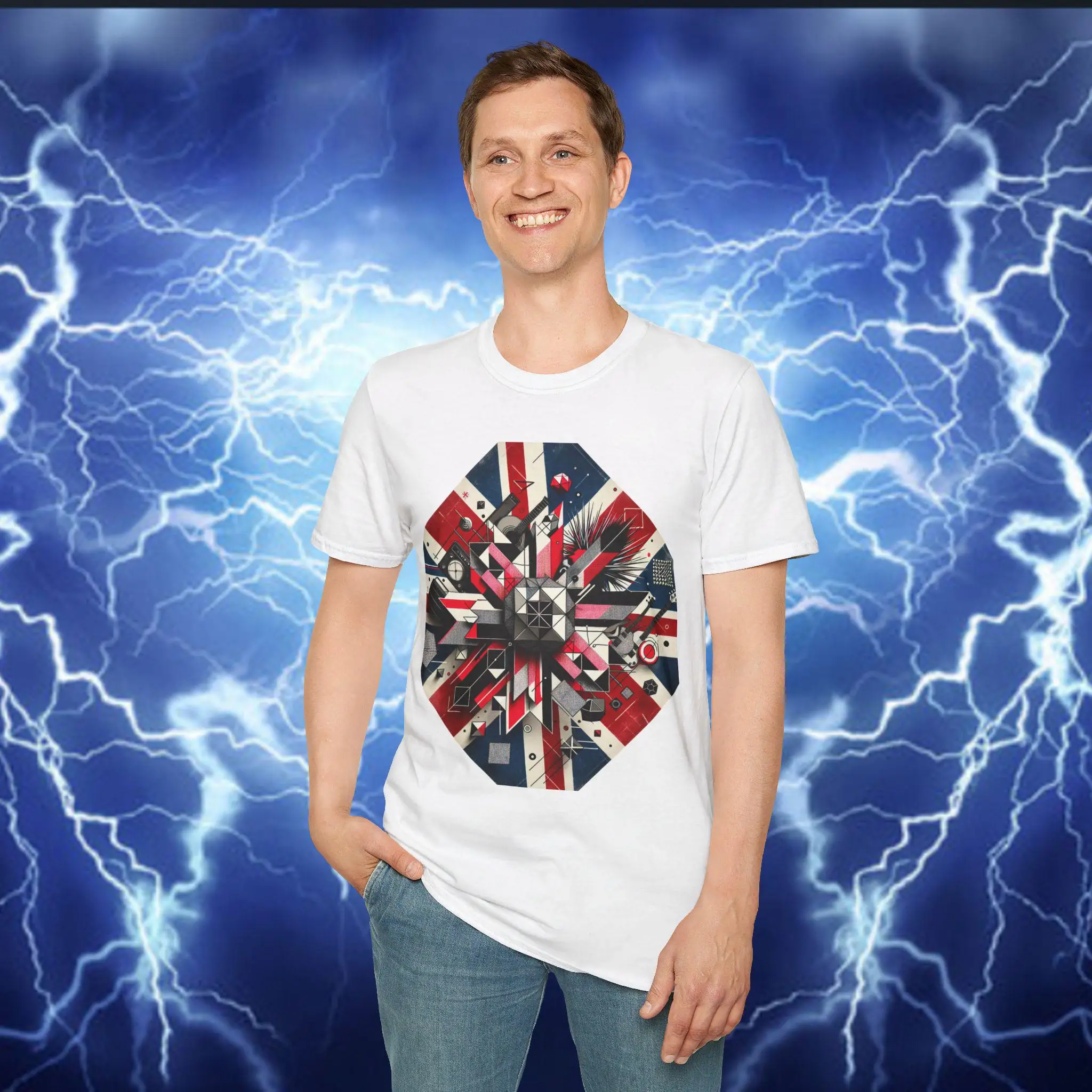 

Супермягкая футболка с британской геометрией