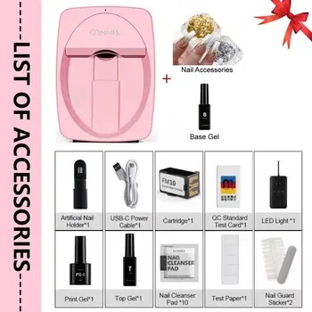 2025 O2nails tiskárna nehtů M1 Mini profesionální 3D tiskárna nehtů Manikúra Digitální nehtové umění pro domácí použití nebo nehtový salon 10 nejlepší prodej digitální tiskárna na nehtové umění - №1