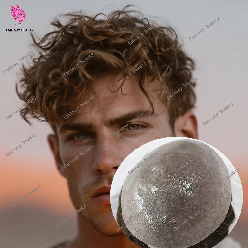 

Необнаружимые 24 мм вьющиеся 0,06 мм V-образная петля супер прочная тонкая кожа натуральная линия волос блондинка серый черный человеческие волосы мужские парики протезы