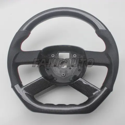 Custom Replacement Real Carbon Fiber Steering Wheel for VW Volkswagen Polo MK4 2002-2009