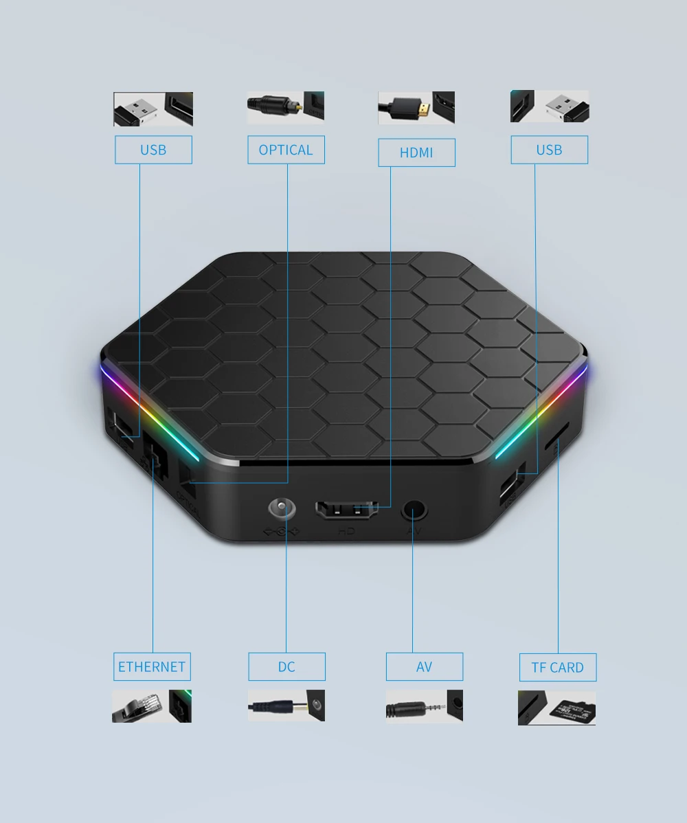 Android 12 T95Z Plus Smart Tv Box 6K DÉCODAGE 2.4G/5G BT5.0 WIFI6 Voix 3D 16G 32G 64G 128G HDR10 4K60FPS Décodeur Lecteur multimédia