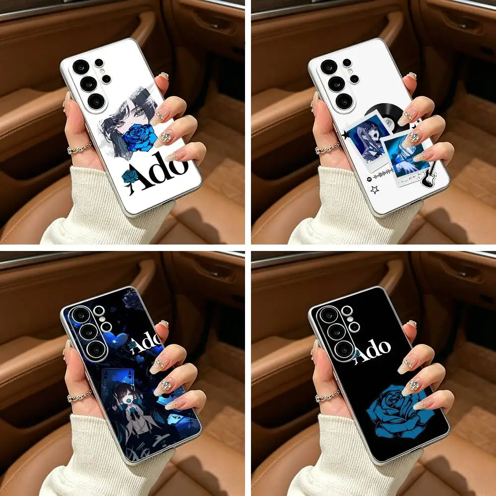 Anonymous Singer  Ado - Kyogen Clear Soft Silicone Phone Case forSamsung S25, S24, S21, S22, S23, S30, Ultra, S20, Plus