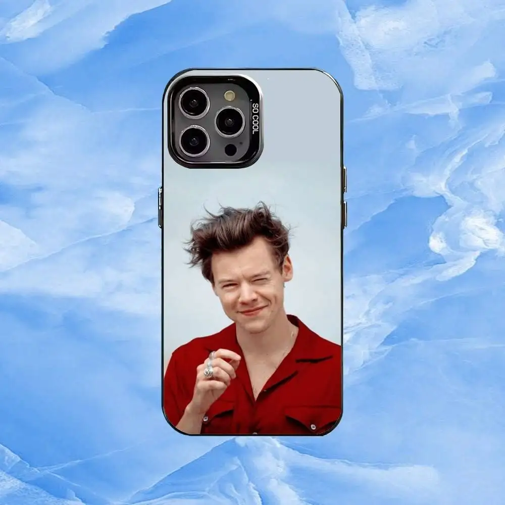 Custodia per telefono H-HaRRy M-Music S-Styles per iPhone17,16,15,14,13,12,11 Plus, custodia per telefono Pro Max Black Candy Silver