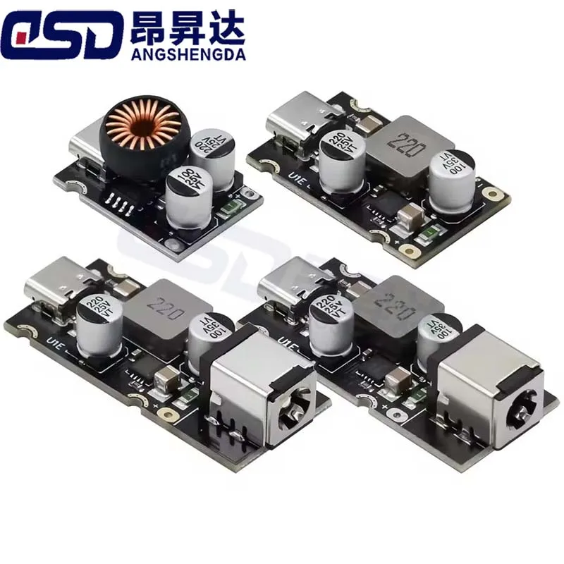 QC4.0 QC3.0 Type-C USB PD65W Fast Charging Adapter Module DC8-32V 3.25A 65W Step Down Module For Huawei SCP/FCP Apple PD