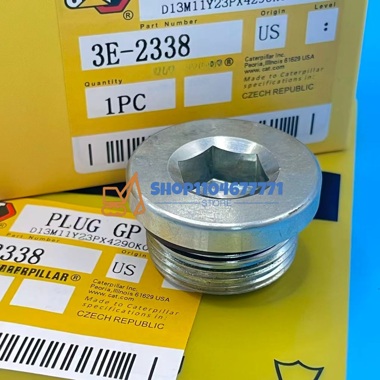 

3E-2338, Дренажная пробка Power Train для Caterpill 311C,312D,313D2, ,318C, 318D,320D 324D,329D,336D