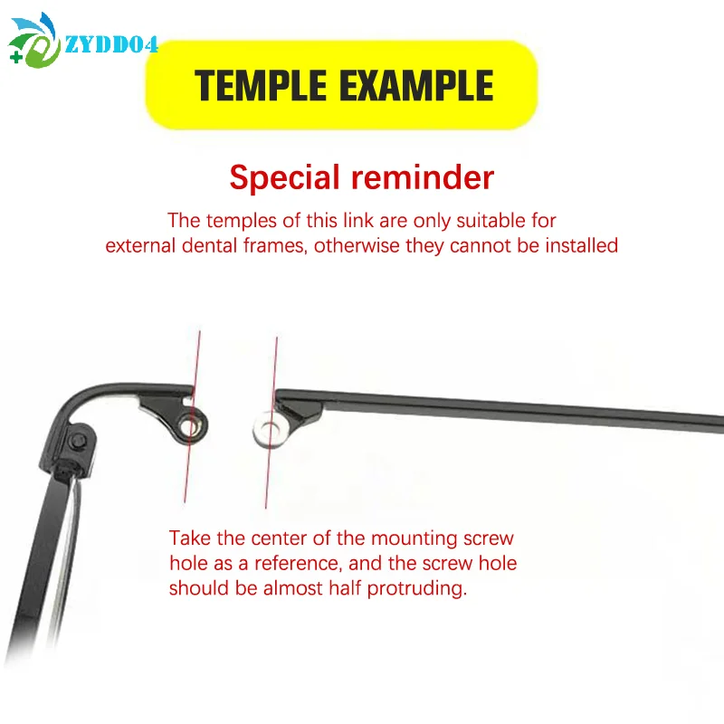 ● 1 زوج النظارات الشمسية المضادة للانزلاق أداة إصلاح عالمية النظارات الملحقات استبدال الساق نظارات الذراع إطار مشهد نظارات معدنية