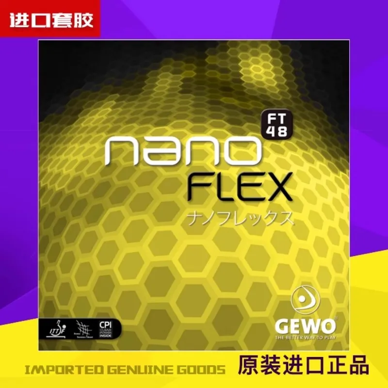 

GEWO Nano FLEX FT48 Table Tennis Rubber Sheet Sticky Pimples in German 2.1mm Sponge Offensive ITTF Approved Ping Pong Rubber