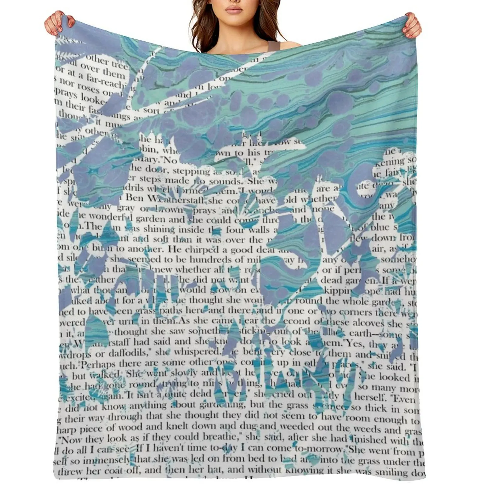 

The Secret Garden: Frances Hodgson Burnett Throw Blanket Comforter Plush Designers christmas decoration Blankets