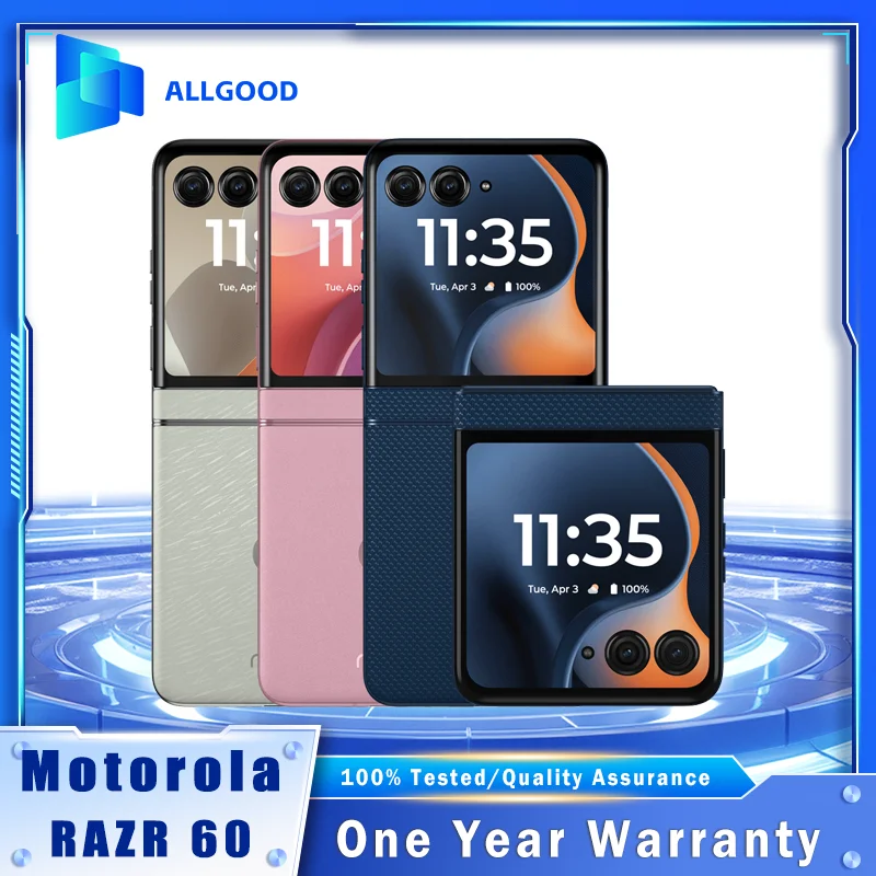 Motorola RAZR 60 5G Mobile Phone XT2553 Foldable LTPO AMOLED 6.9