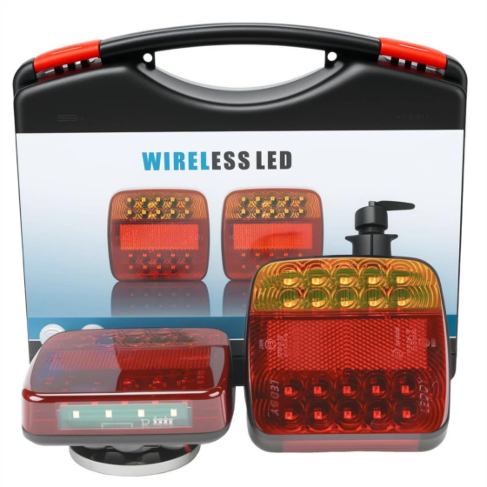 

Wireless Trailer Light Kit Magnetic LED Tow Lights Turn Reverse Tail Lights for Trailer , Truck, Boat, RV