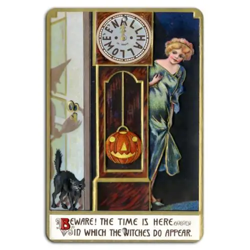 Beware! Witches Are Here: Halloween Time Awaits-Aluminum-tin sign