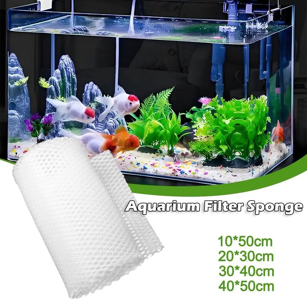 3D Aquarium Filtration Faser Verhindern Wasser Blockade Aquarium Biochemischen Filter Praktische Bio Schwamm Pad Skimmer Liefert